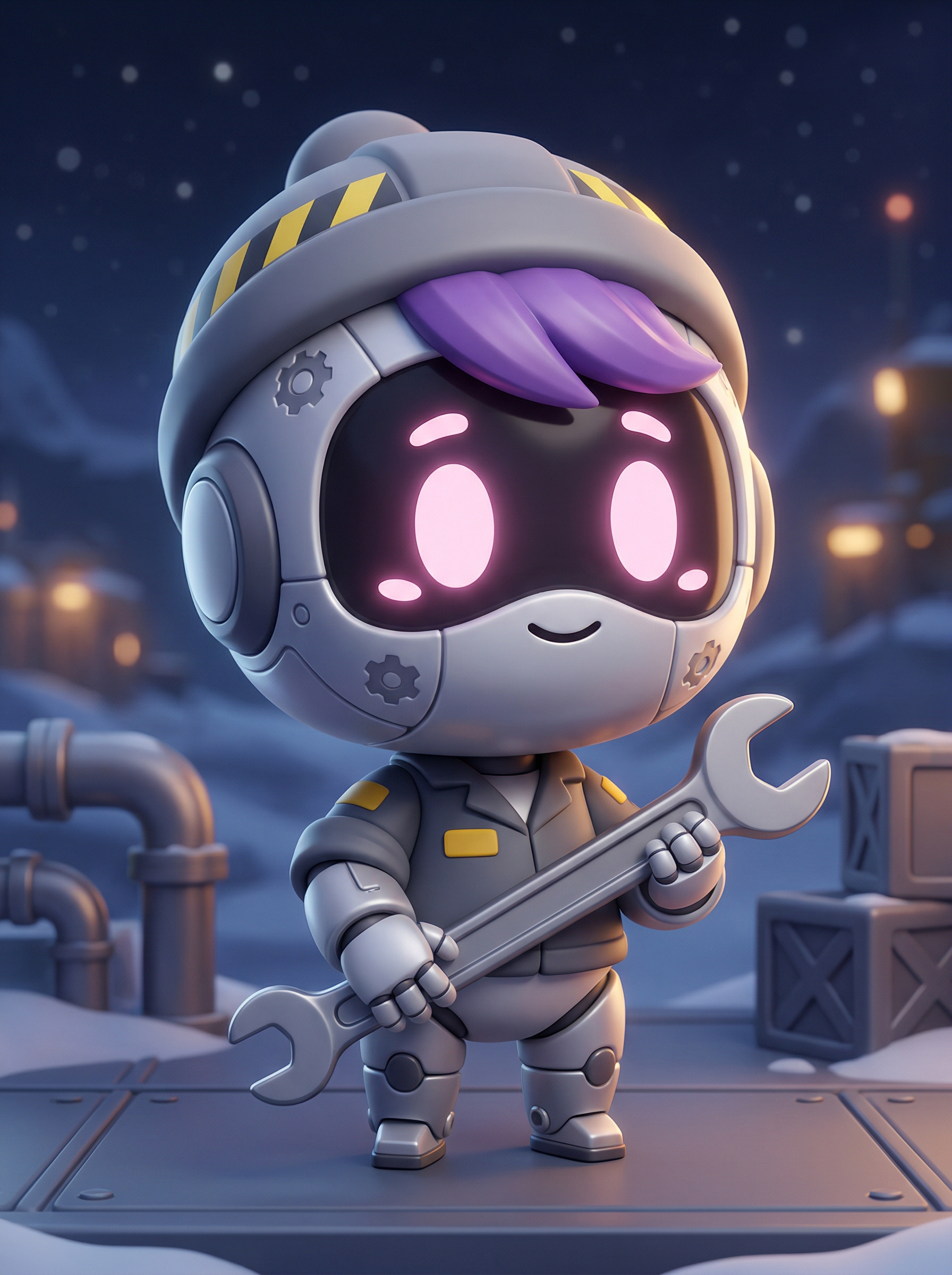 Chibi Worker Girl - Murder Drones OC example